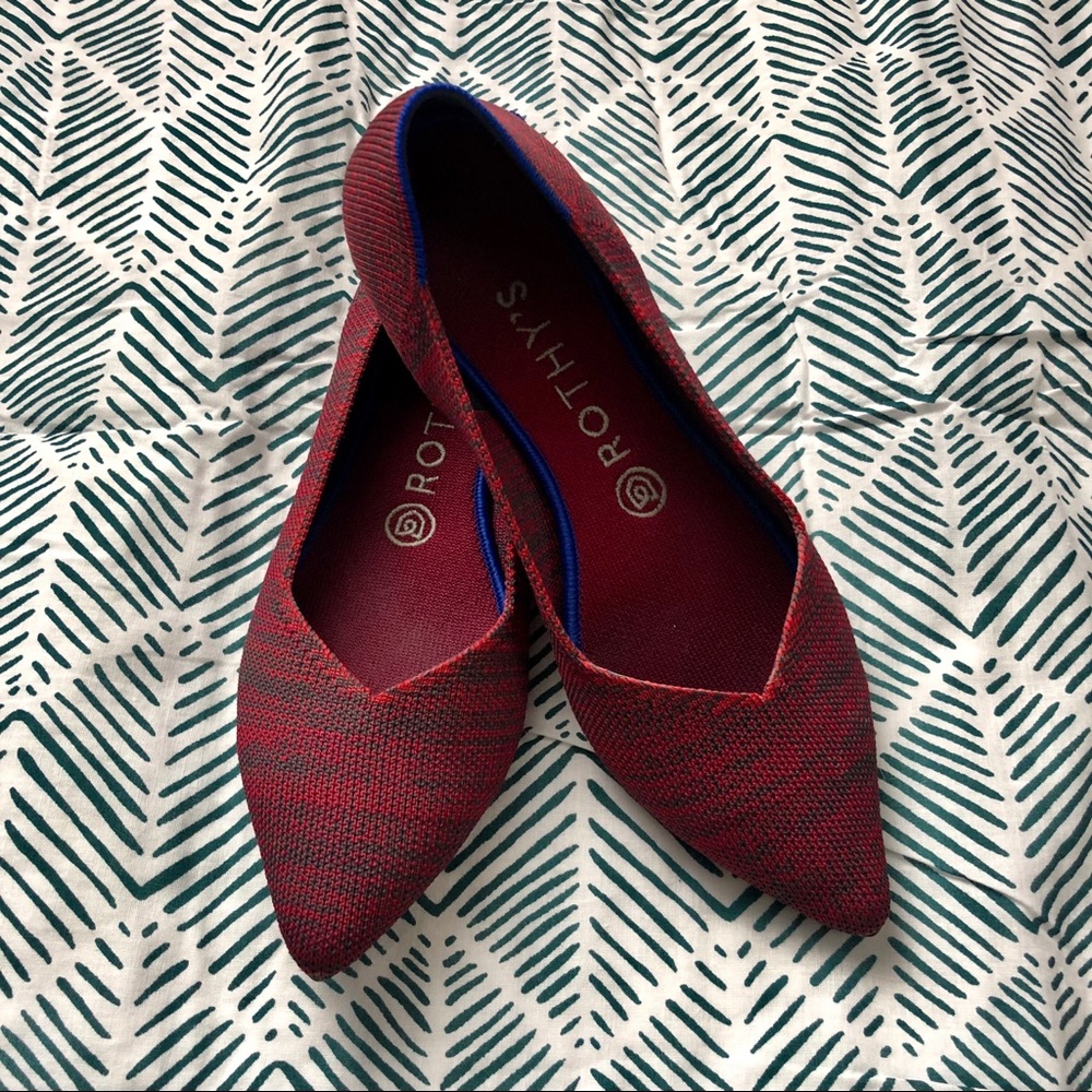 Rothy’s Crimson Heather Point